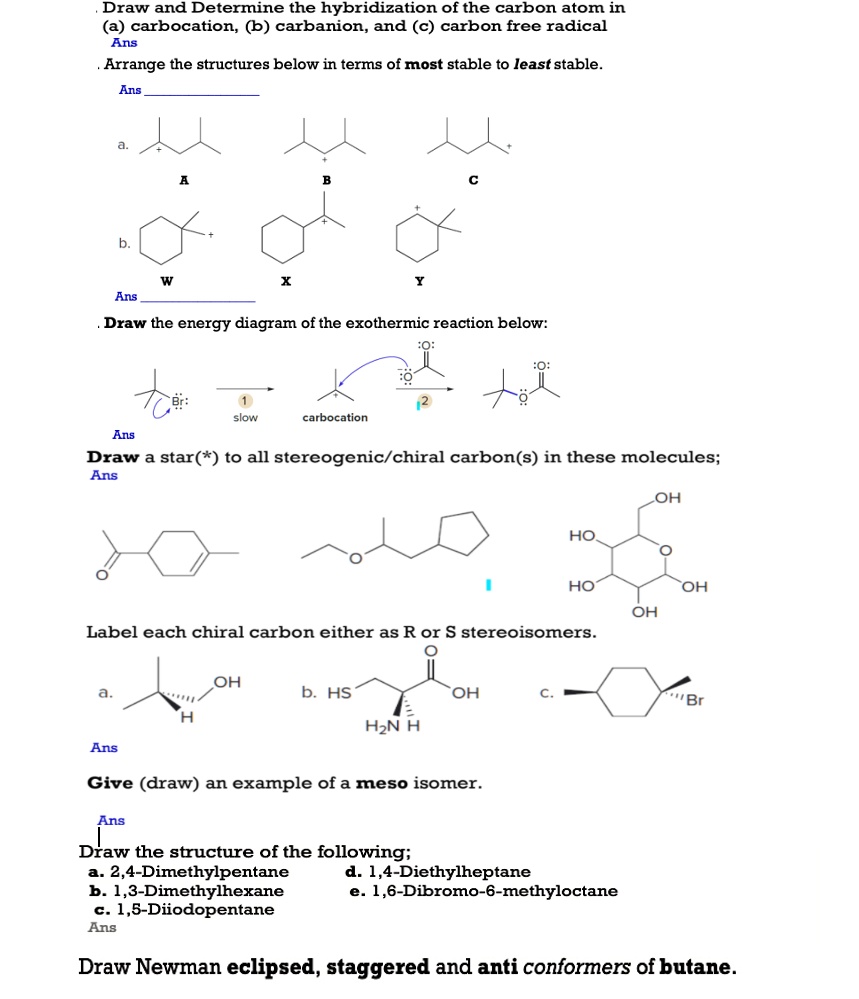 SOLVED: Here are the questions indicated: Draw and determine the SOLVED: Here are the questions indicated: Draw and determine the