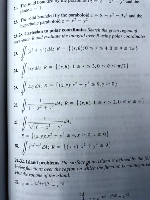 SOLVED solid bounded Dy IC PuraUUIOIu and the The plane _ solid
