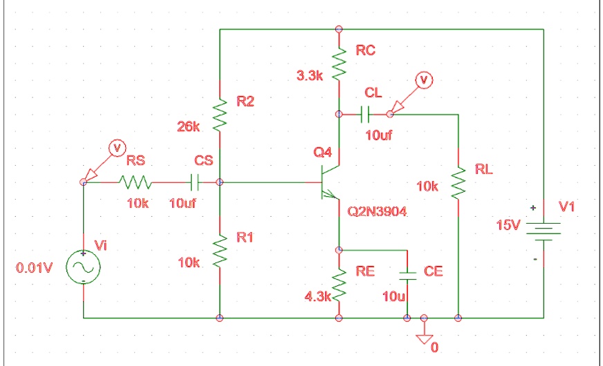 SOLVED: Calculate the slope resistance re of the transistor Q1. Create ...