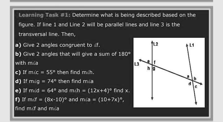 Proving Theorems in Parallel and Perpendicular Lines Learning Task #1 ...