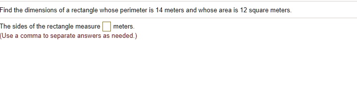 find the area of rectangle whose sides are 12m and 21m