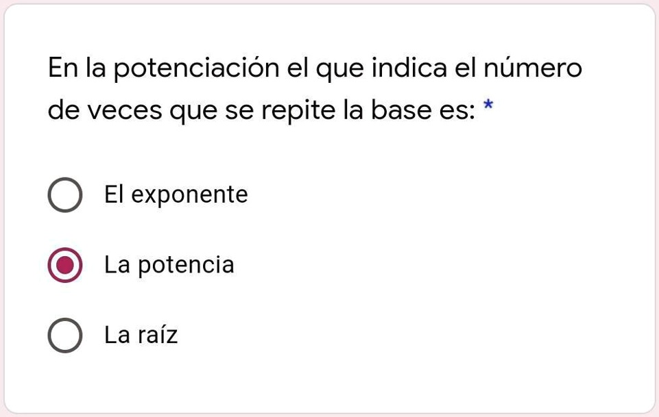 Indica Las Veces Que La Base Se Repite Como Factor www.numerade.com