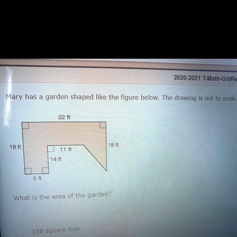 Solved mary has a garden shaped like the figure below the drawing is