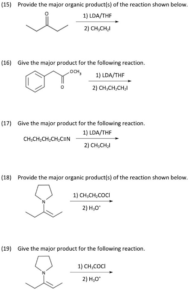 Solved15 Provide The Major Organic Products Of The Reaction Shown Below 1 Ldathf 2 Ch 4517