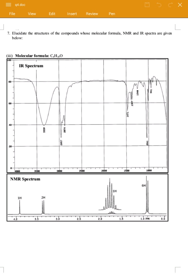 [GET ANSWER] 7. Elucidate the structures of the compounds whose ...