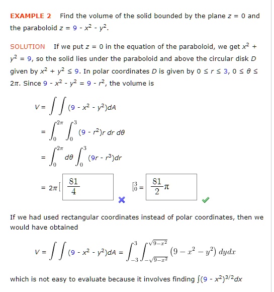 Example 2 Find The Volume Of The Solid Bounded By The Itprospt