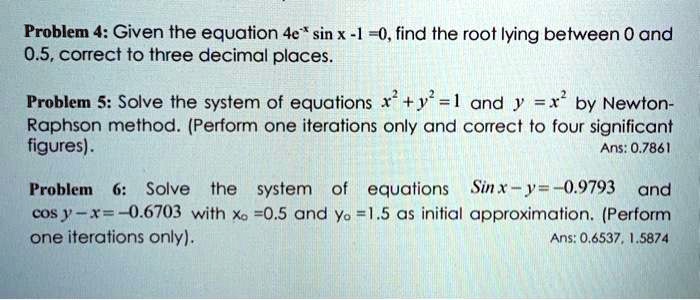 洋書 Iteration of Rational Functions Beardon problem 4 given the equation 4e sin x 0 find the root lying