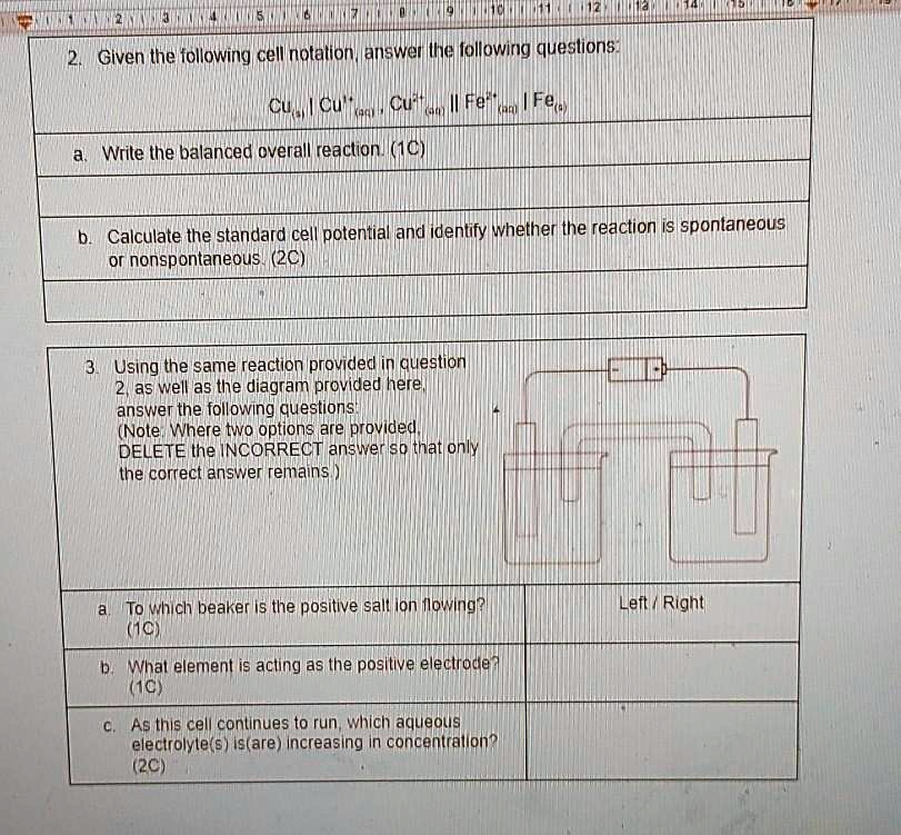 SOLVED: Given (he following celllinolalon answeillie Nollowirig ...