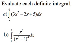 evaluate each definite integral ajex 2xrsdx 6 6 adr 71043