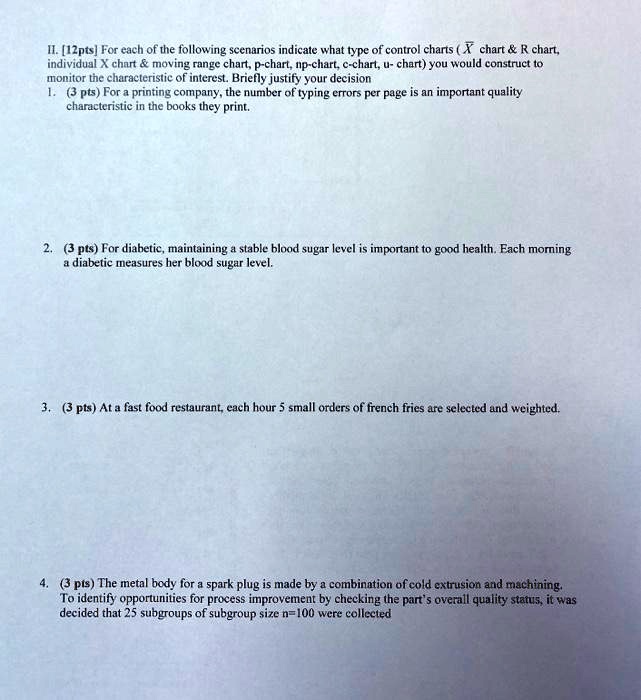 SOLVED For each of the following scenarios, indicate what type of