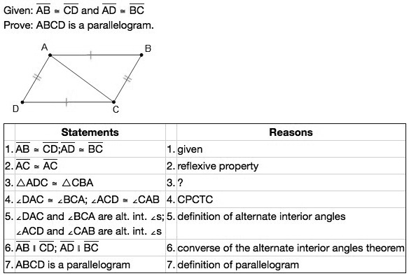 What is the missing reason in step 3? ANSWER CHOICES: 1) triangle angle ...