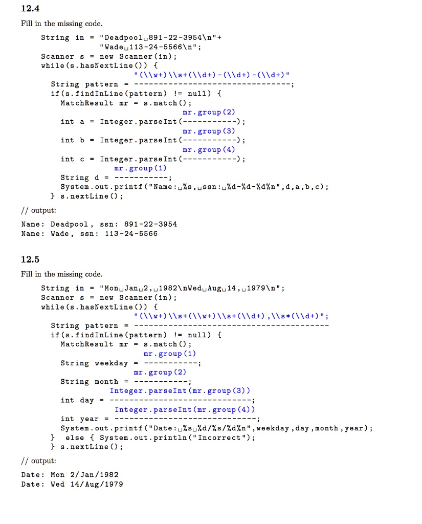 SOLVED: Please explain the pattern and why we used "Integer.parseInt(mr ...