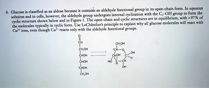 What functional groups are in glucose?