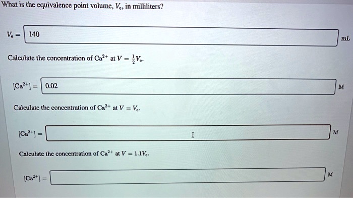 calculate w v concentration