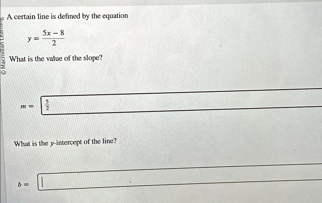 solved-a-certain-line-is-defined-by-the-equation-y-5x-8-2-what