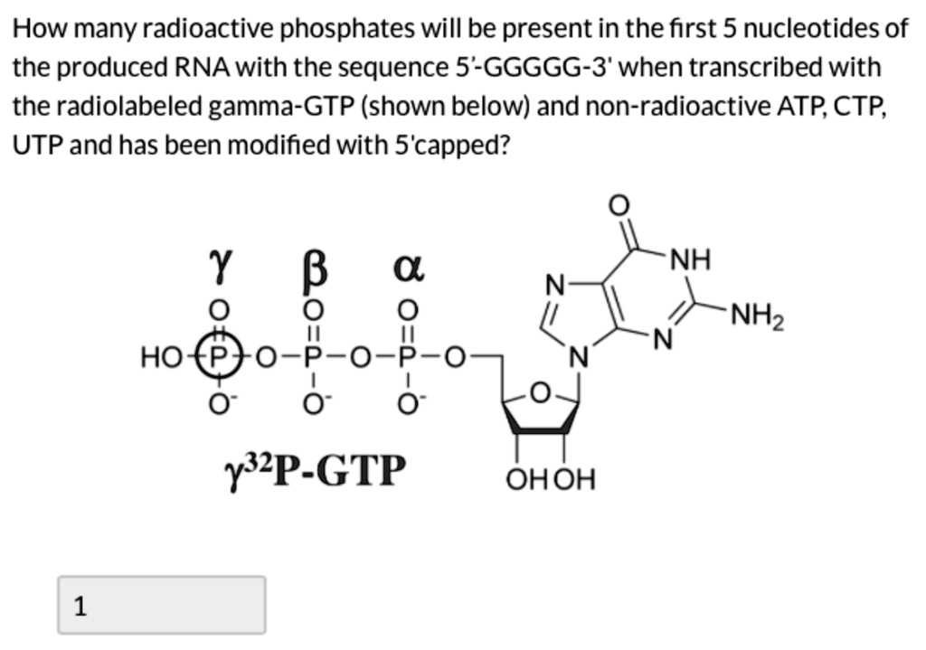 SOLVED How many radioactive phosphates will be present in the first 5