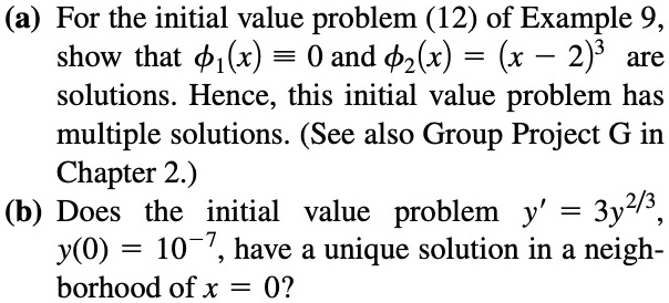 a for the initial value problem 12 of example 9 show that 1x 0 and 2 23 ...