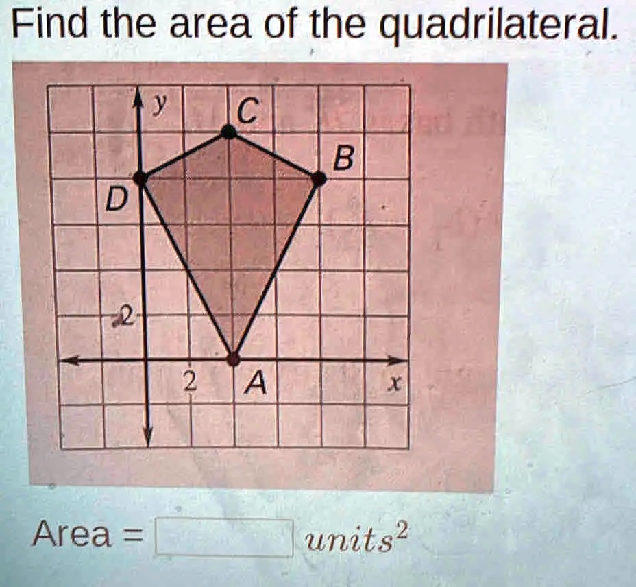 Find the area of the quadrilateral.