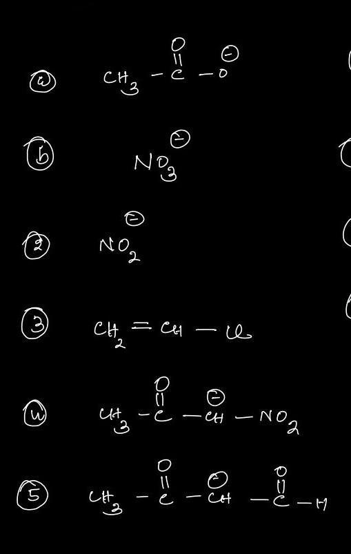 Solved Draw Resonance Structure Of The Following