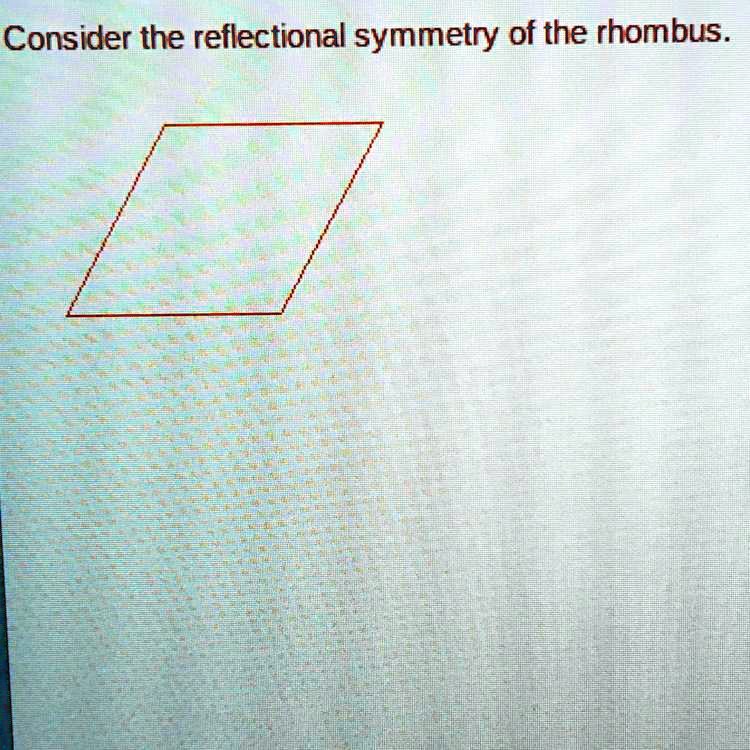 Rhombus Lines Of Symmetry