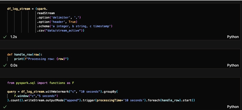 SOLVED: Texts: Consider the following stream processing logic and the ...