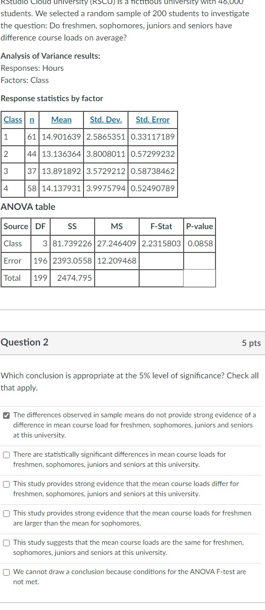 students. We selected a random sample of 200 students to investigate ...