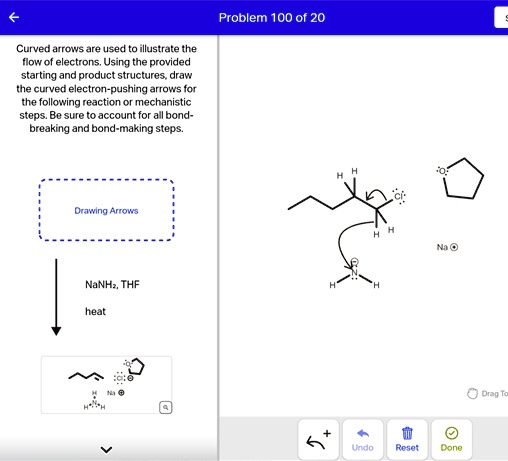 SOLVED: Problem 100 of 20 Curved arrows are used to illustrate the flow ...