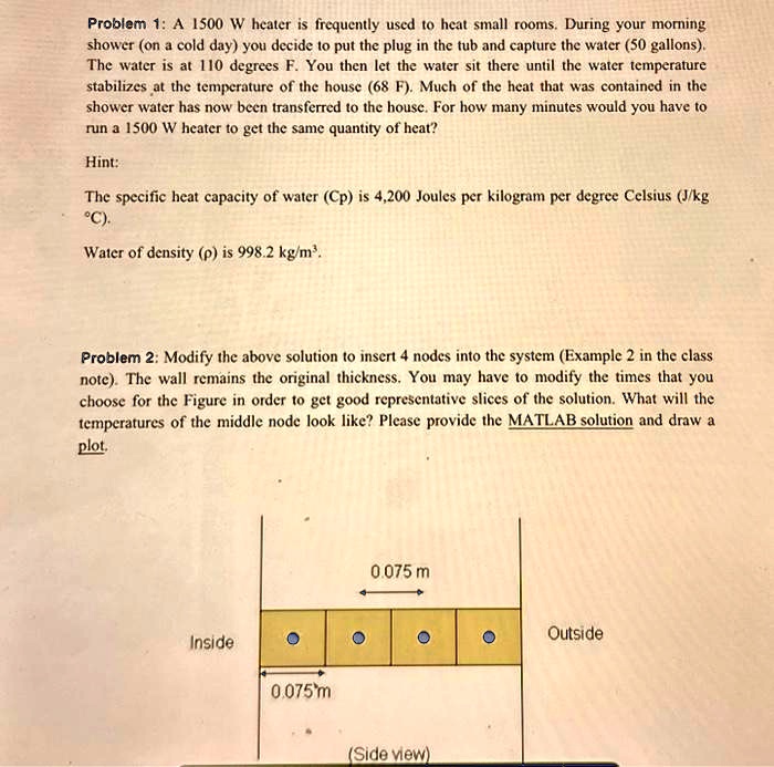 problem 1 a 1500 w heater is frequently used to heat small roomsduring