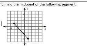 3. Find the midpoint of the following segment.