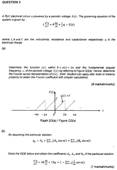 SOLVED: Texts: Engineering Mathematics Please answer all questions a, b