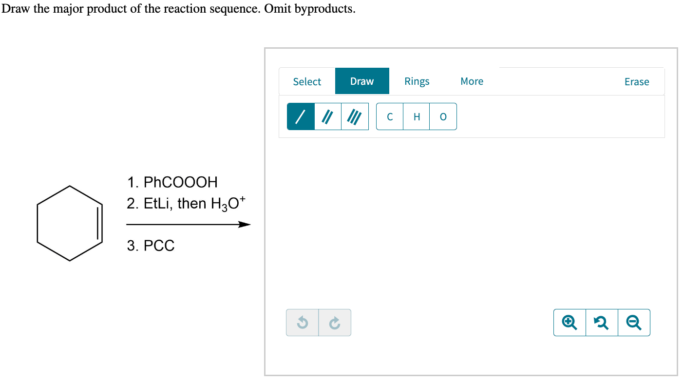 SOLVED Draw the major product of the reaction sequence. Omit