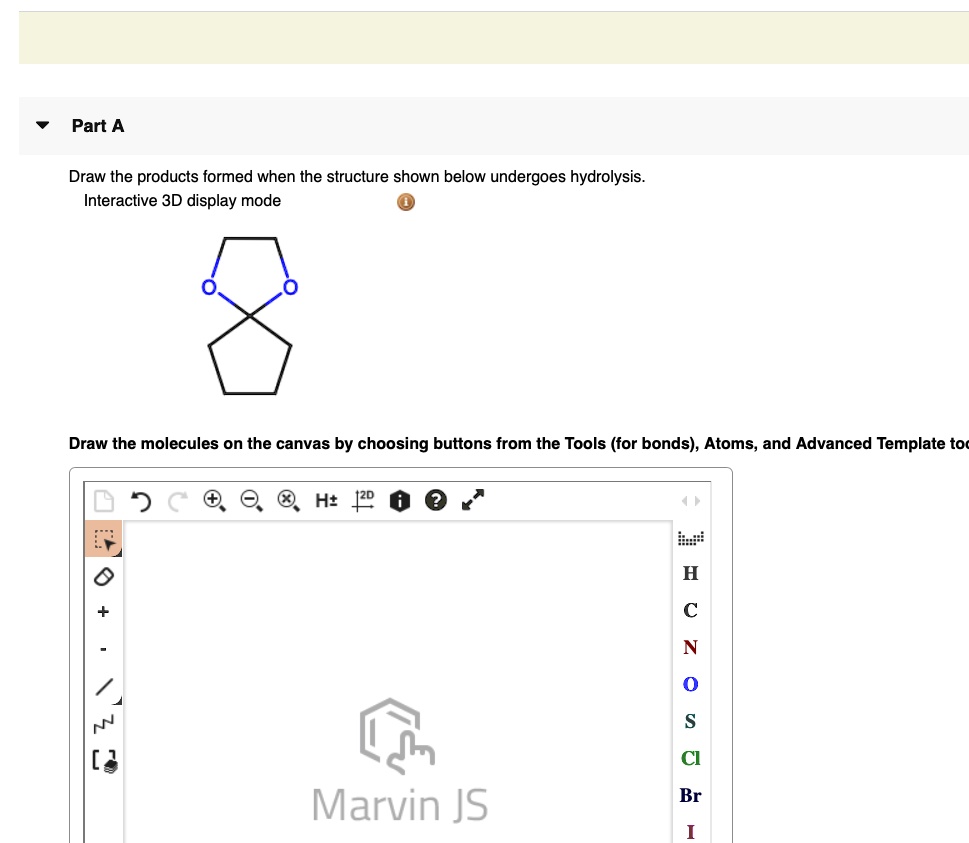 SOLVED: Part A Draw the products formed when the structure shown below ...