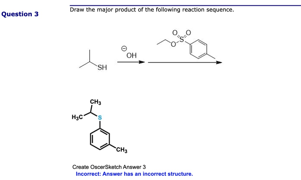 SOLVED:Draw the major product of the following reaction sequence ...