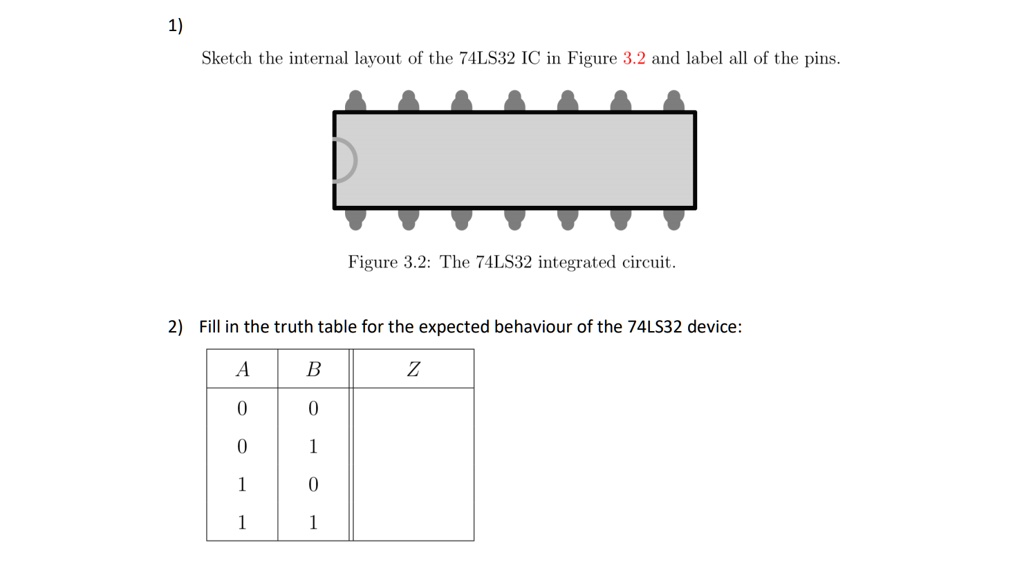 Solved 74LS32: Connect The Circuit As Shown Below Schematic, 58% OFF