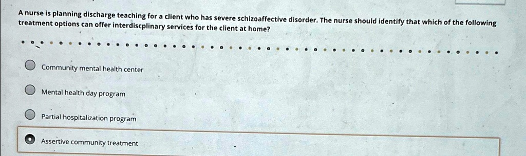 SOLVED: A nurse is planning discharge teaching for a client who has ...