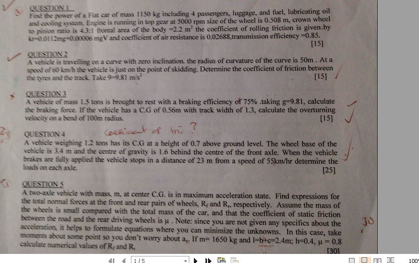 SOLVED QUESTION 1 An Industrial Engine Is Running At Top Gear At 5000 solved-question-1-an-industrial-engine-is-running-at-top-gear-at-5000