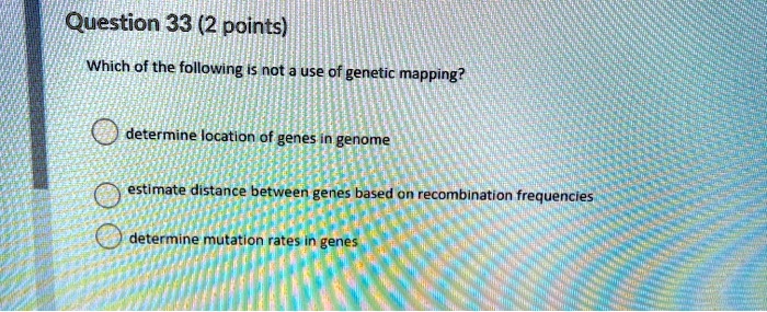 SOLVED: Question 33 (2 points) Which of the following Is not use of ...