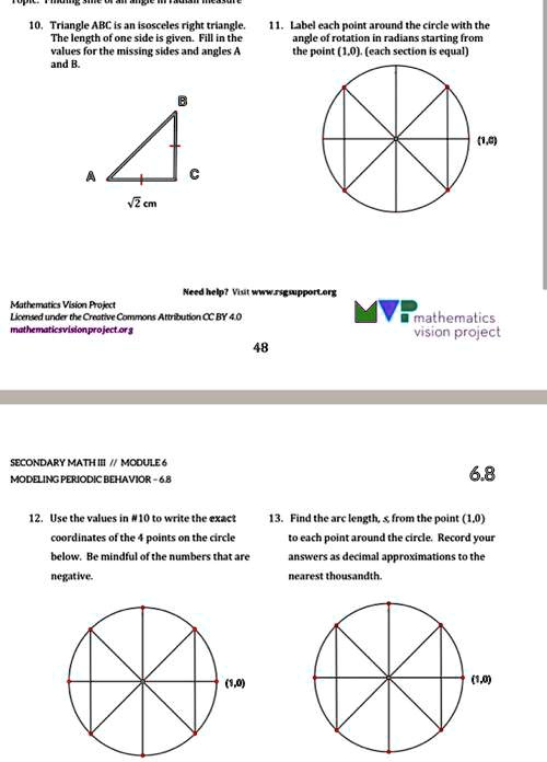 SOLVED 10. Triangle ABC is an isosceles right triangle. The