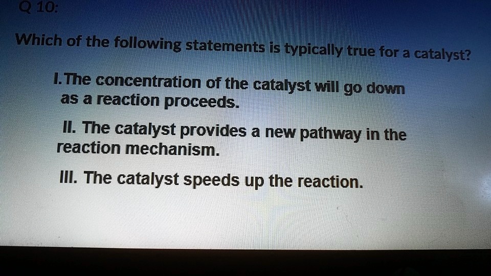 SOLVED: Which of the following statements is typically true for a