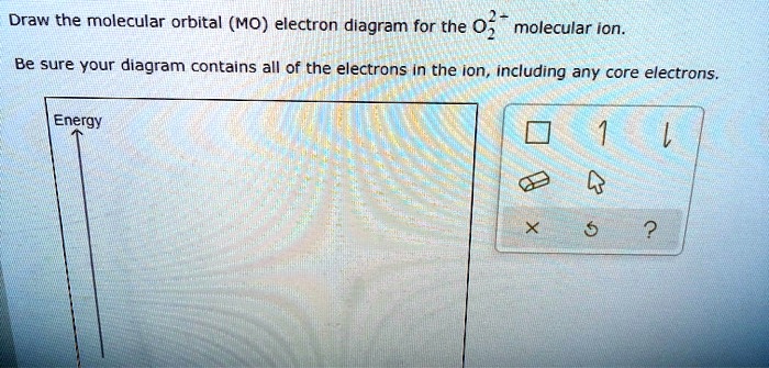 SOLVED: Draw the molecular orbital (MO) electron diagram for the 0 ...