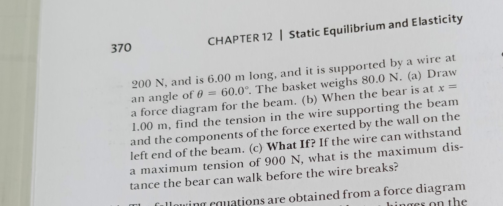 370 chapter 12 static equilibrium and elasticity 200 mathrmn and is 600 ...