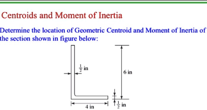 SOLVED: Centroids and Moment of Inertia Determine the location of ...