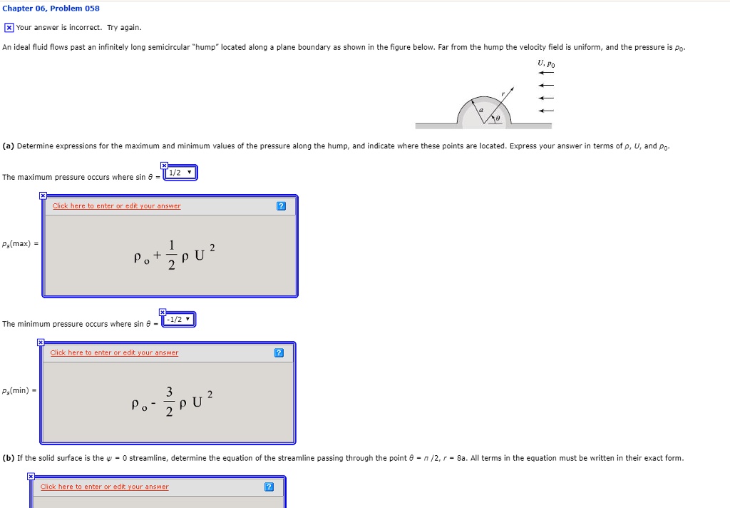 An Ideal Fluid Flows Past An Infinitely Long Semicircular "hump ...