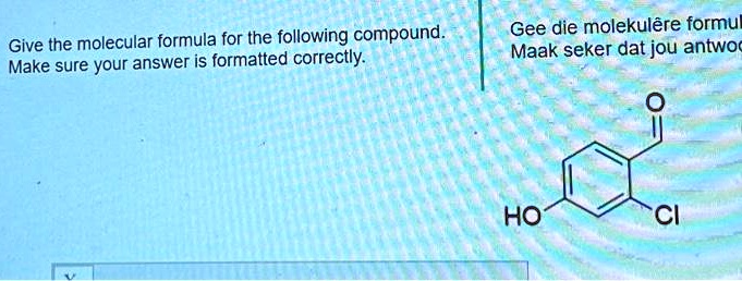 Solved Give The Molecular Formula For The Following Compound Make Sure Your Answer Is 5167