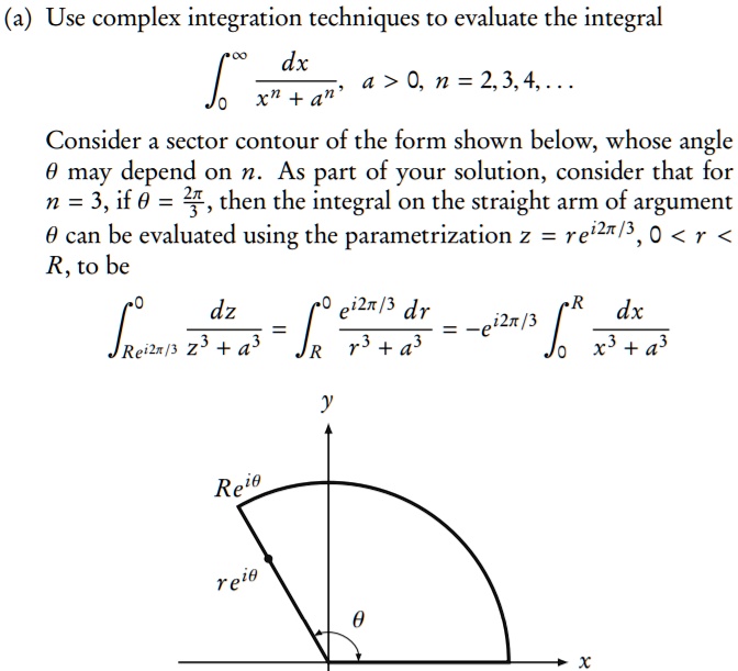 SOLVED: Use complex integration techniques to evaluate the integral âˆ ...