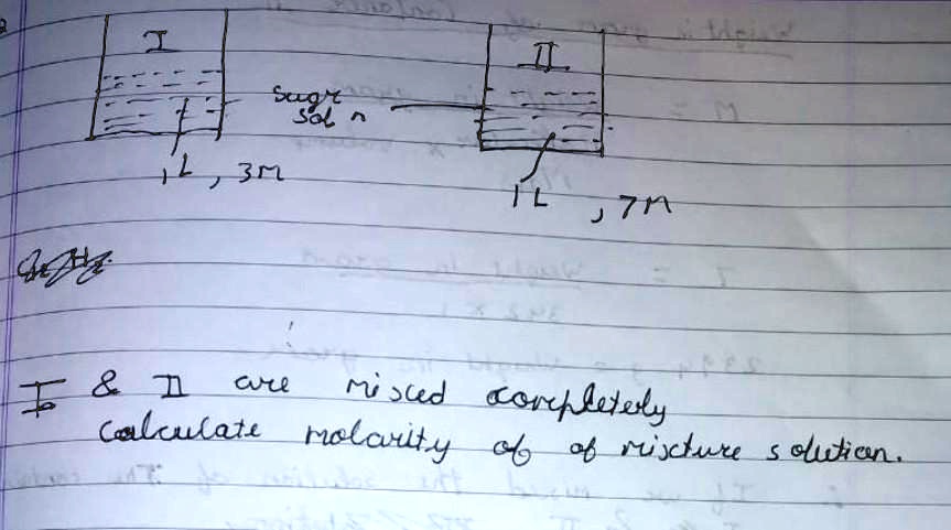 how to calculate molarity of a mixture of solutions