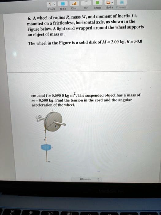 t chndl 5hno medln a wheel of radius r mass m and moment of inertia is ...