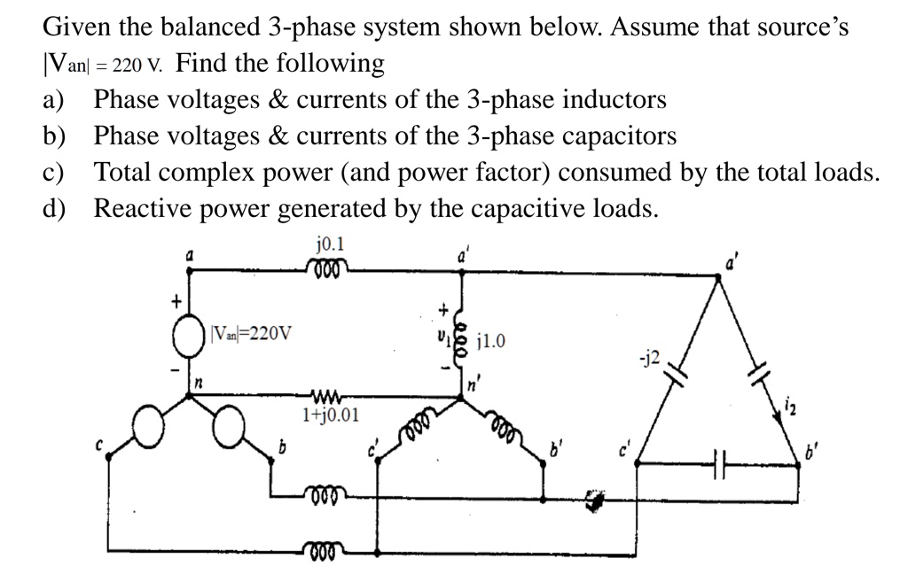 SOLVED: Texts: Just Solve Only A, B, C Given The Balanced 3-phase ...