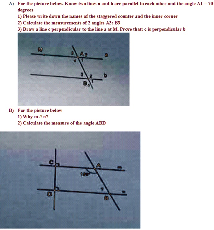 SOLVED: Fo" The Picture Below. Know Two Lines And B Are Parallel To ...