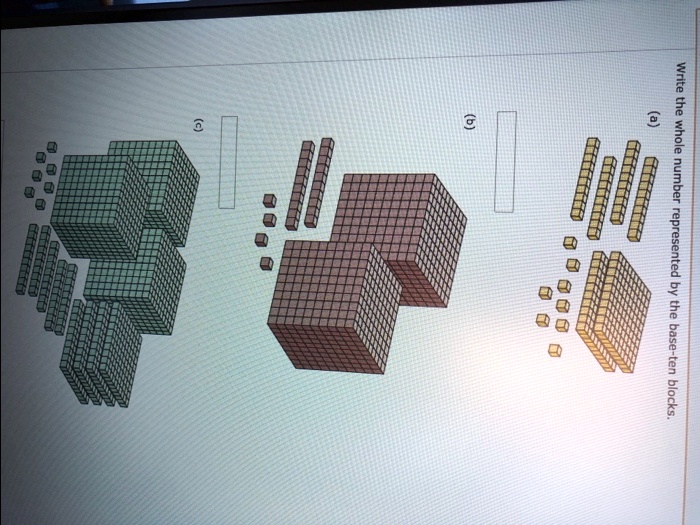 SOLVED Write the whole number represented by the base 5 blocks